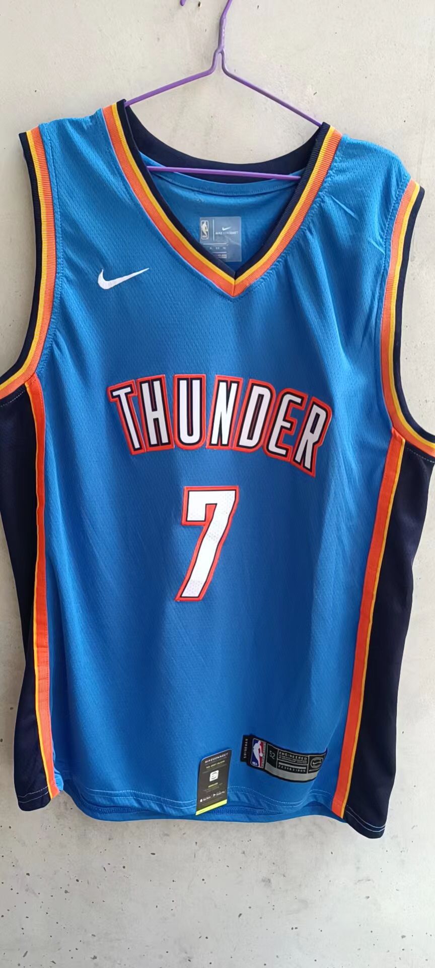 Men Oklahoma City Thunder #7 Holmgren Blue Nike 22-23 NBA Jersey->phoenix suns->NBA Jersey